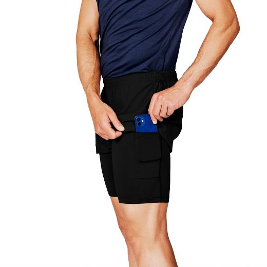 Saysky 2 In 1 Shorts 5" (Black)