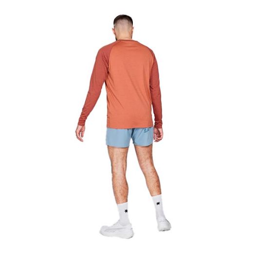 Saysky Logo Pace Long Sleeve (Red Melange)